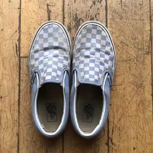 Purple checkered vans
